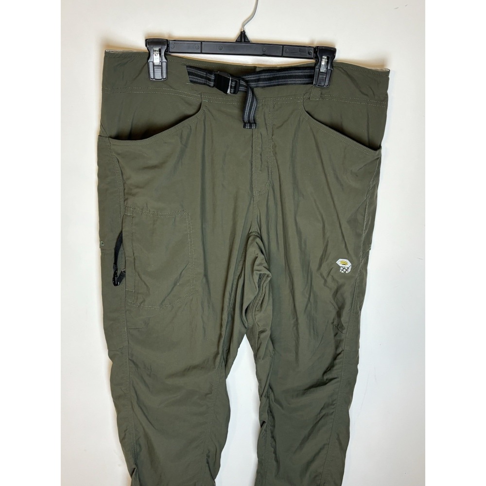 Mountain Hardwear Mens OM3913 Hiking Cargo Pants Technical Size LG Green